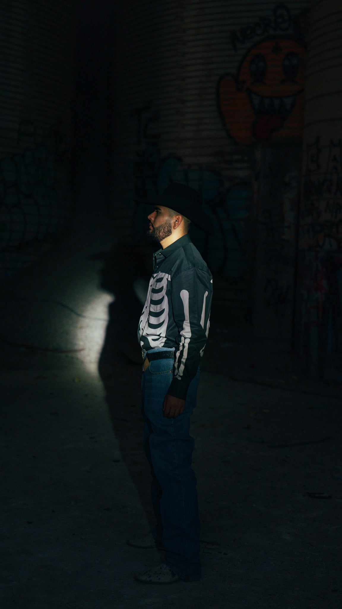 SKELETON Pearlsnap Shirt