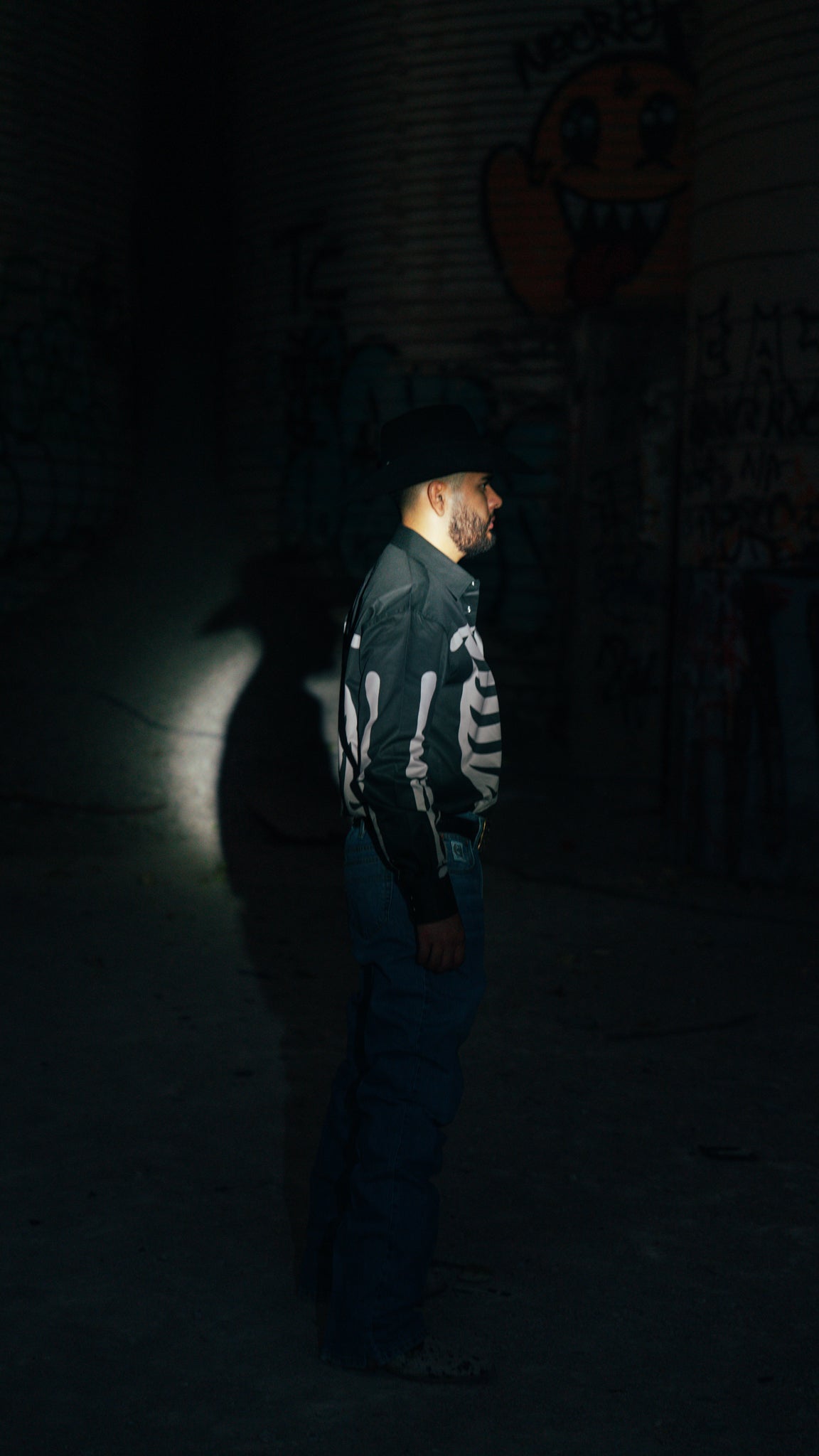 SKELETON Pearlsnap Shirt