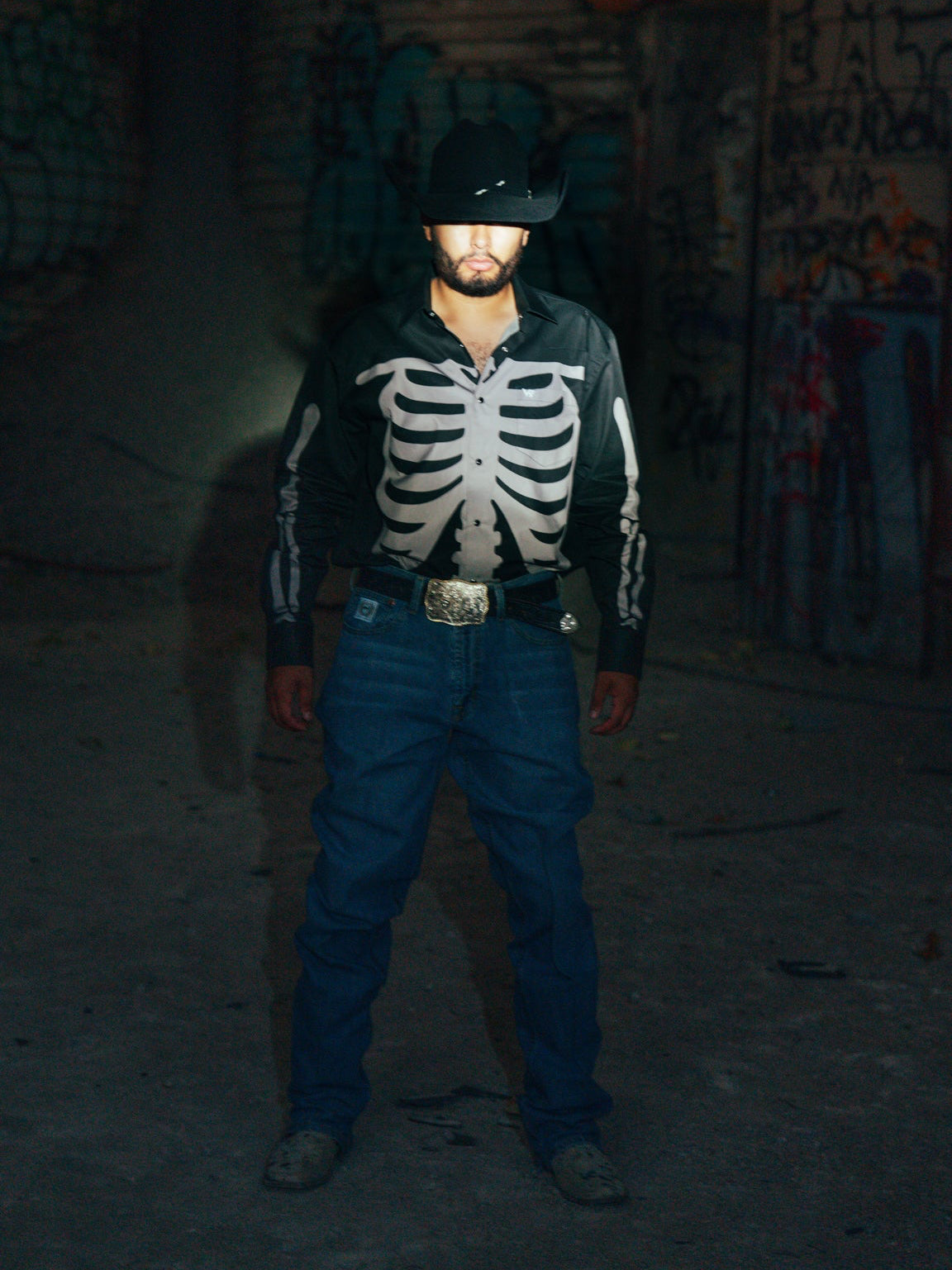 SKELETON Pearlsnap Shirt