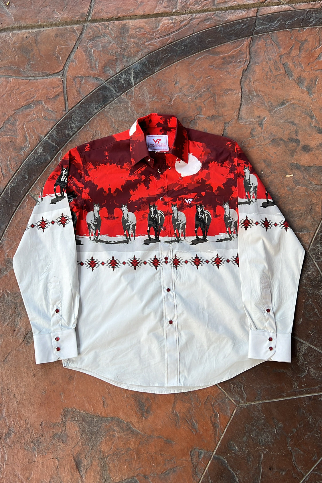 Santa Aztec Pearl Snap